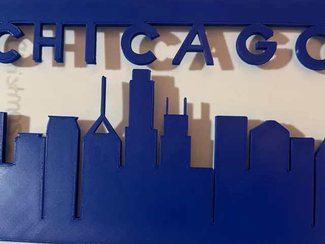 Chicago Skyline Wall Hanging