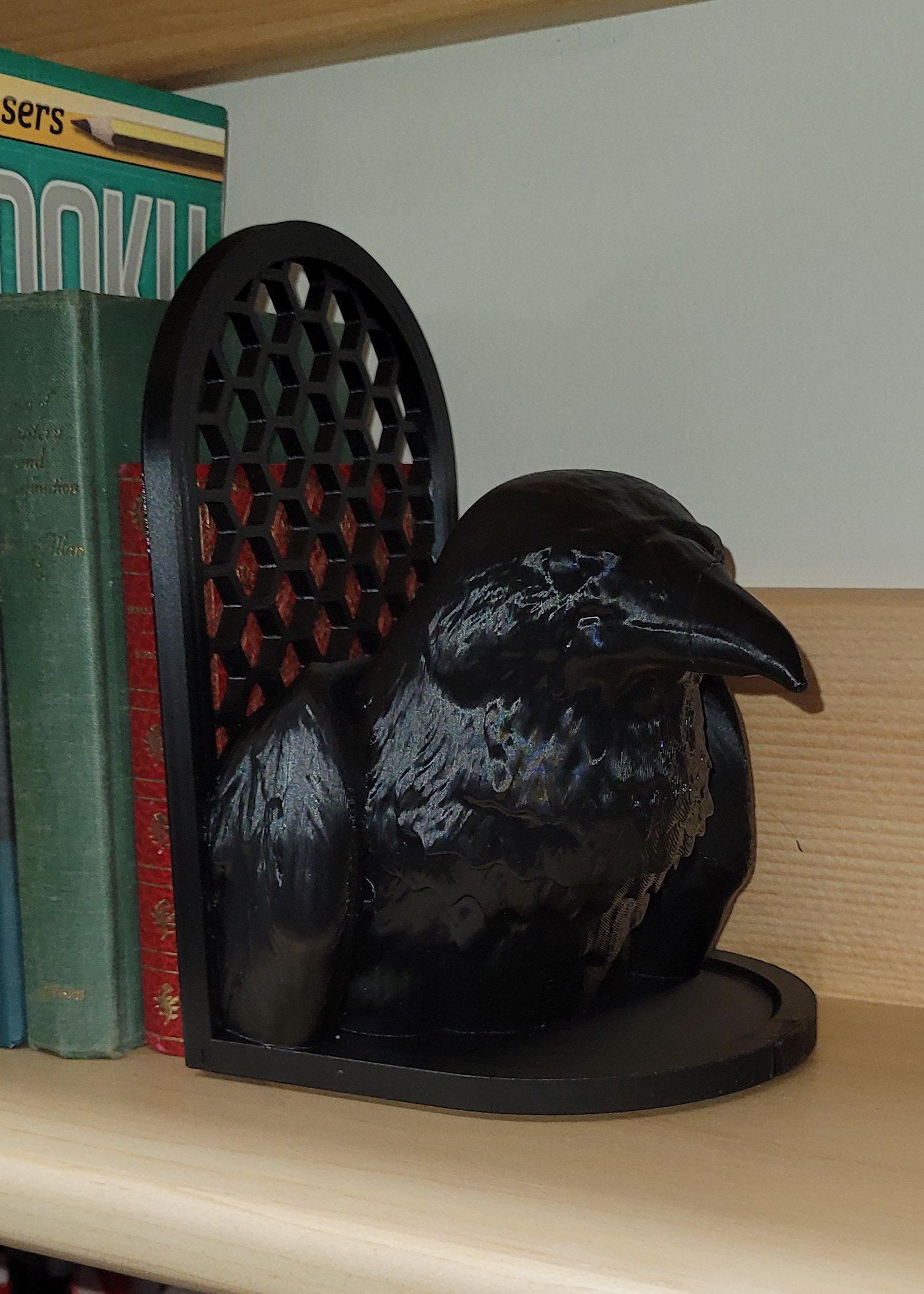 Raven Bookend