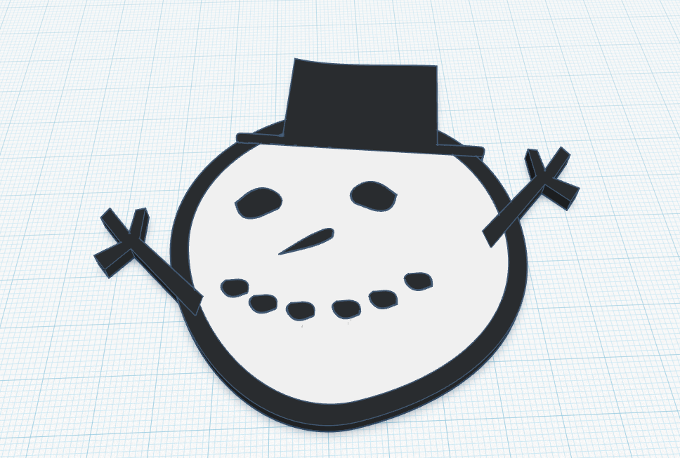 Melted snow man coaster.