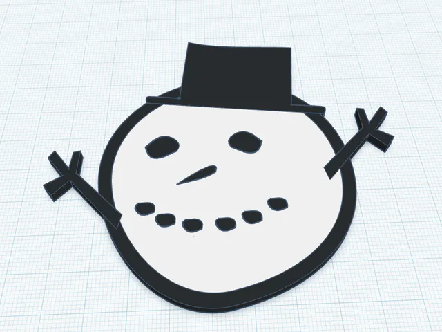 Melted snow man coaster.