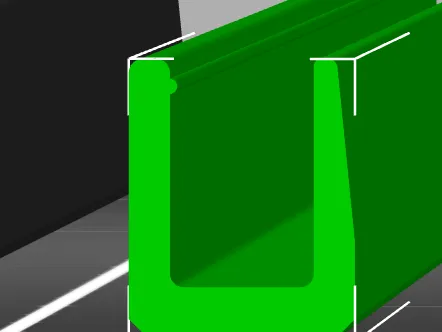 slim glass protection for fridge shelf