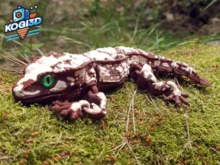 Articulated Print in Place Crested Gecko