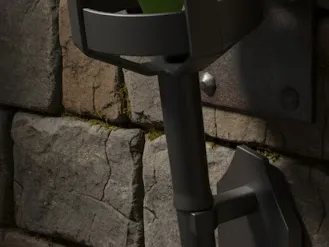 Medieval wall torch / Philips One Blade Wall mount