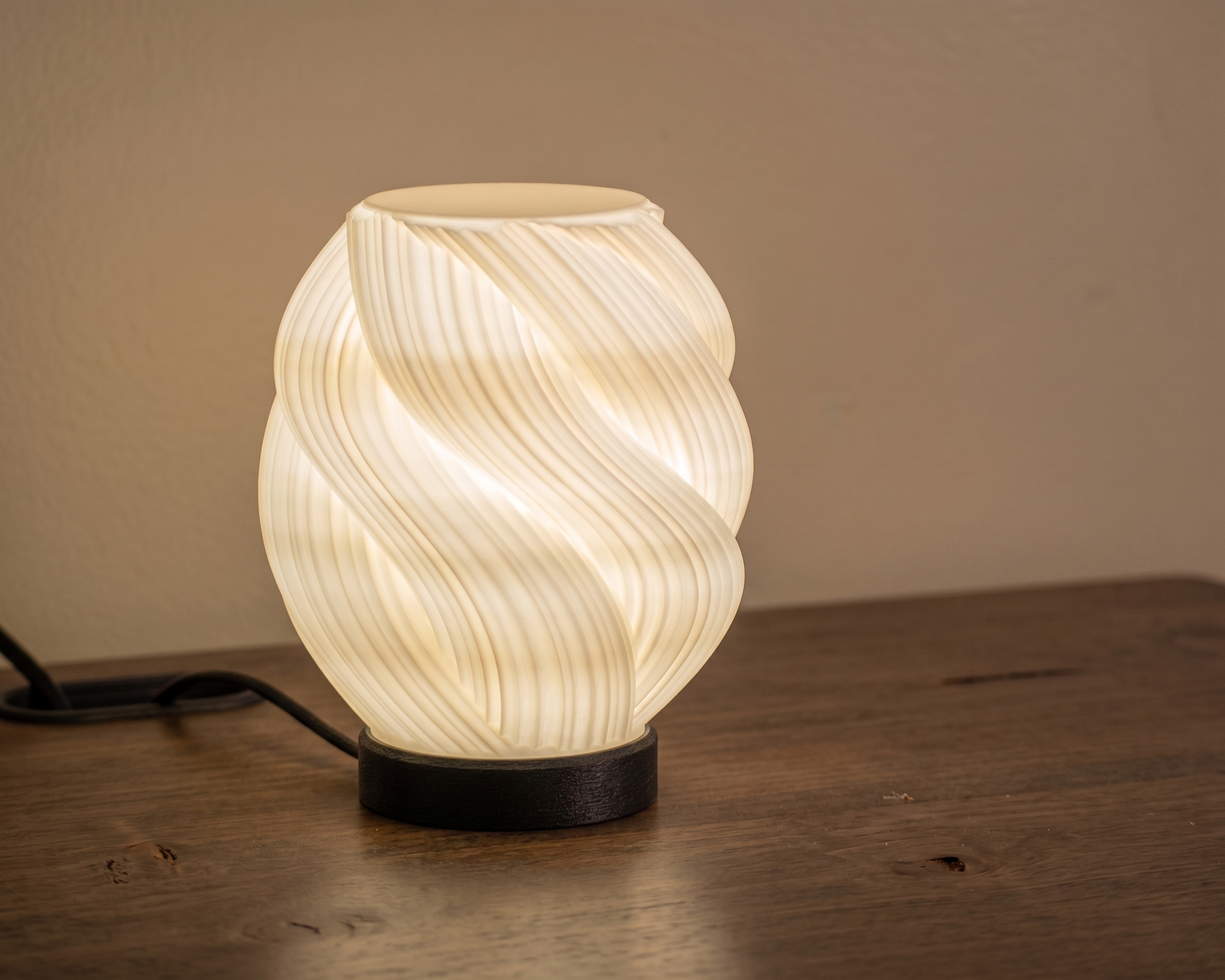Lamp 003 - Spiral Ribbon Ambient Desk Lamp