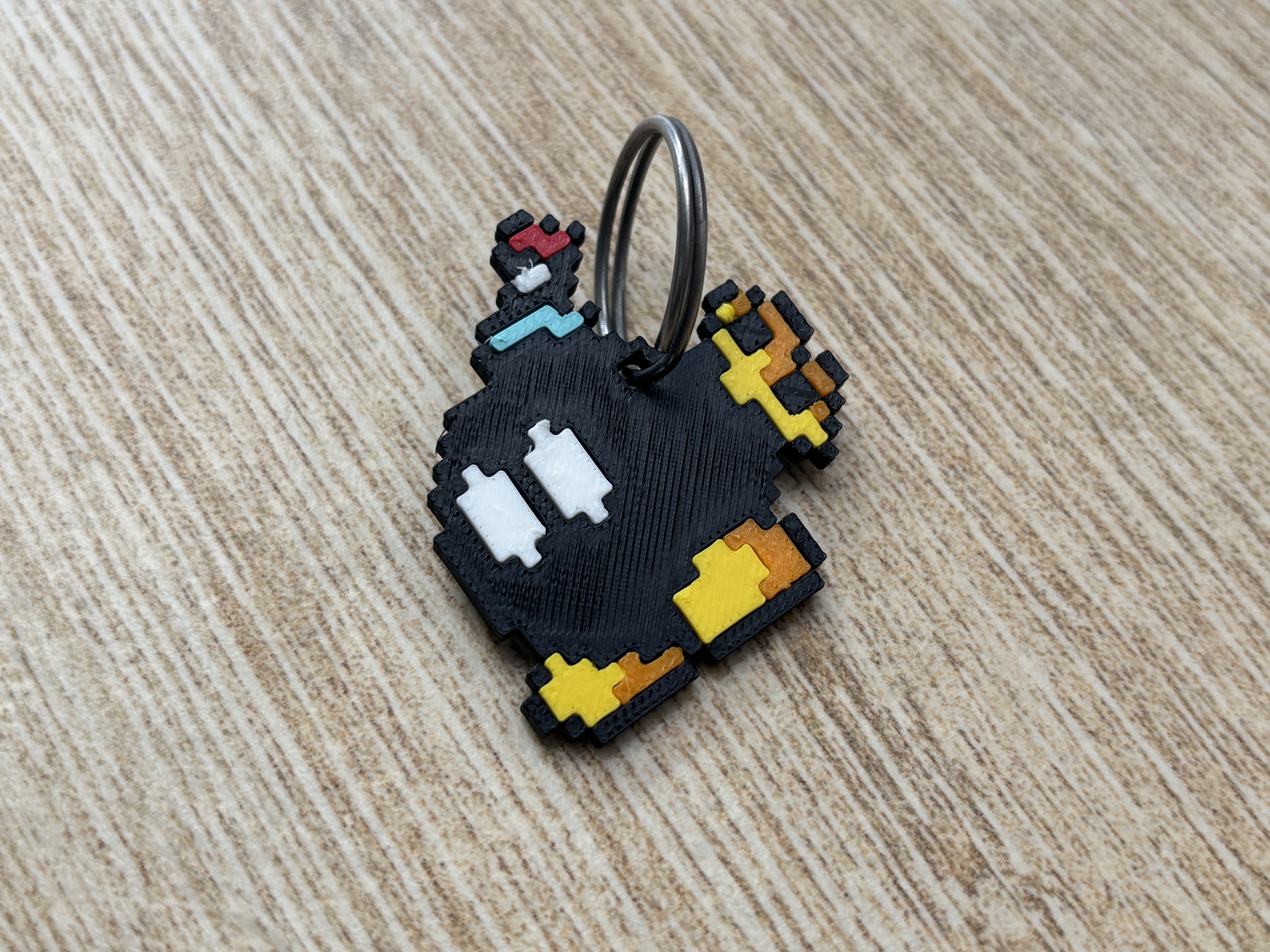 8-bit Mario Bomb Multipart Keychain — thumbnail 3