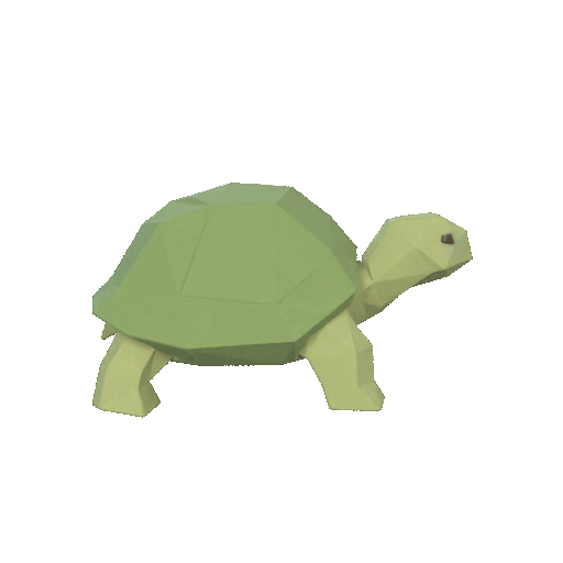 Miniatura 2 do modelo 3D Low poly turtle
