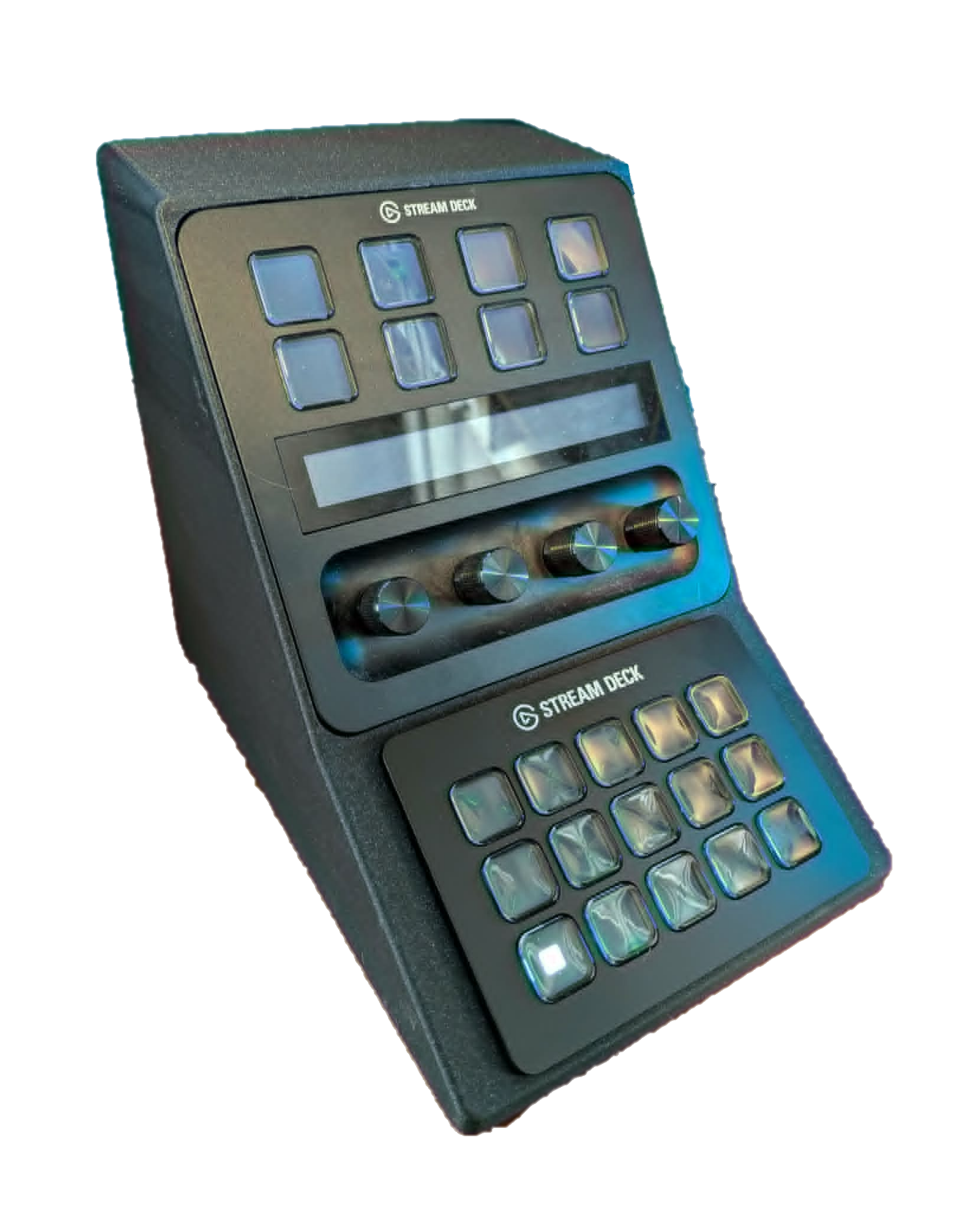 Stream Deck Plus and 15 Button desk top holder