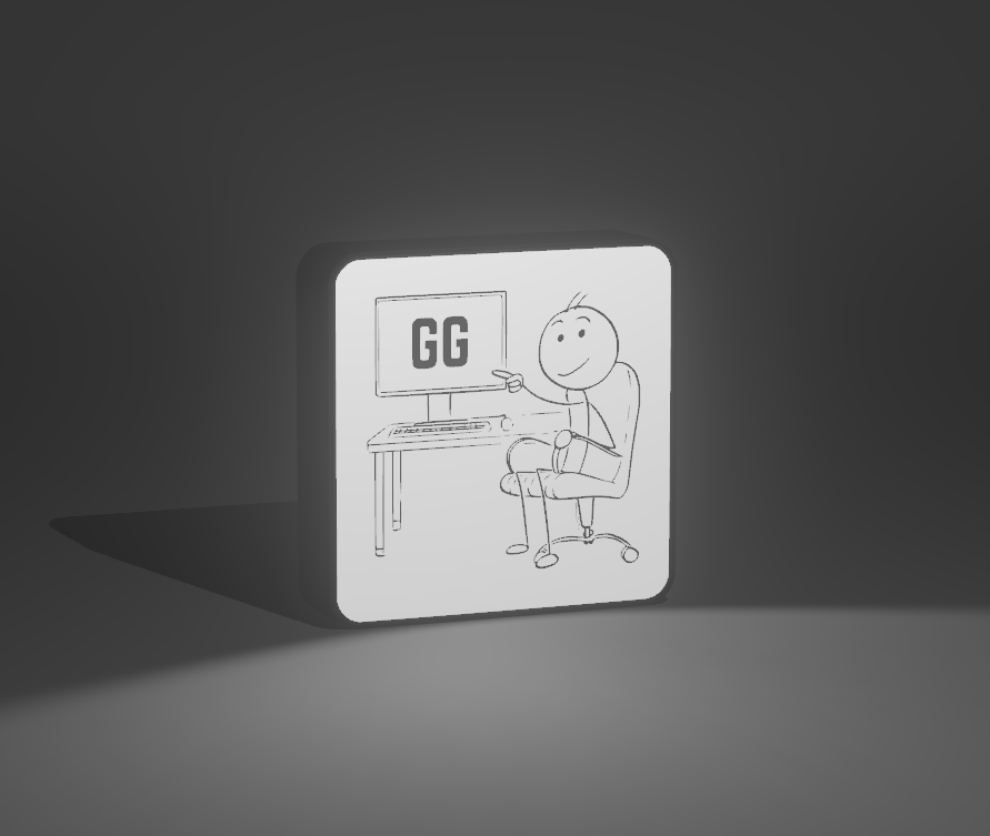 Stickman gamer 'GG'