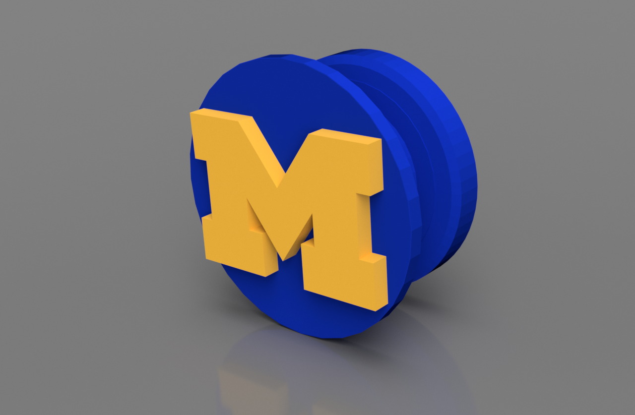 University of Michigan Croc Charm – U of M “Go Blue” Shoe Accessory