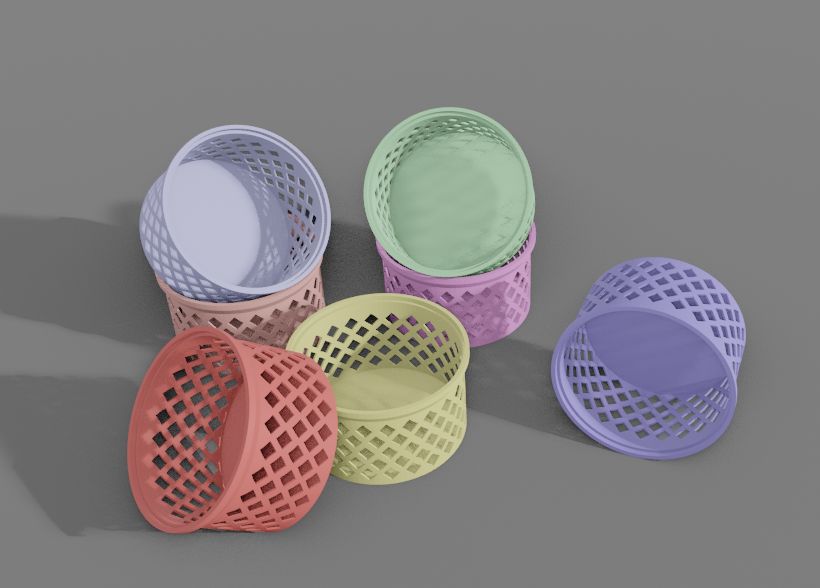Miniatura 3 do modelo 3D Round storage box