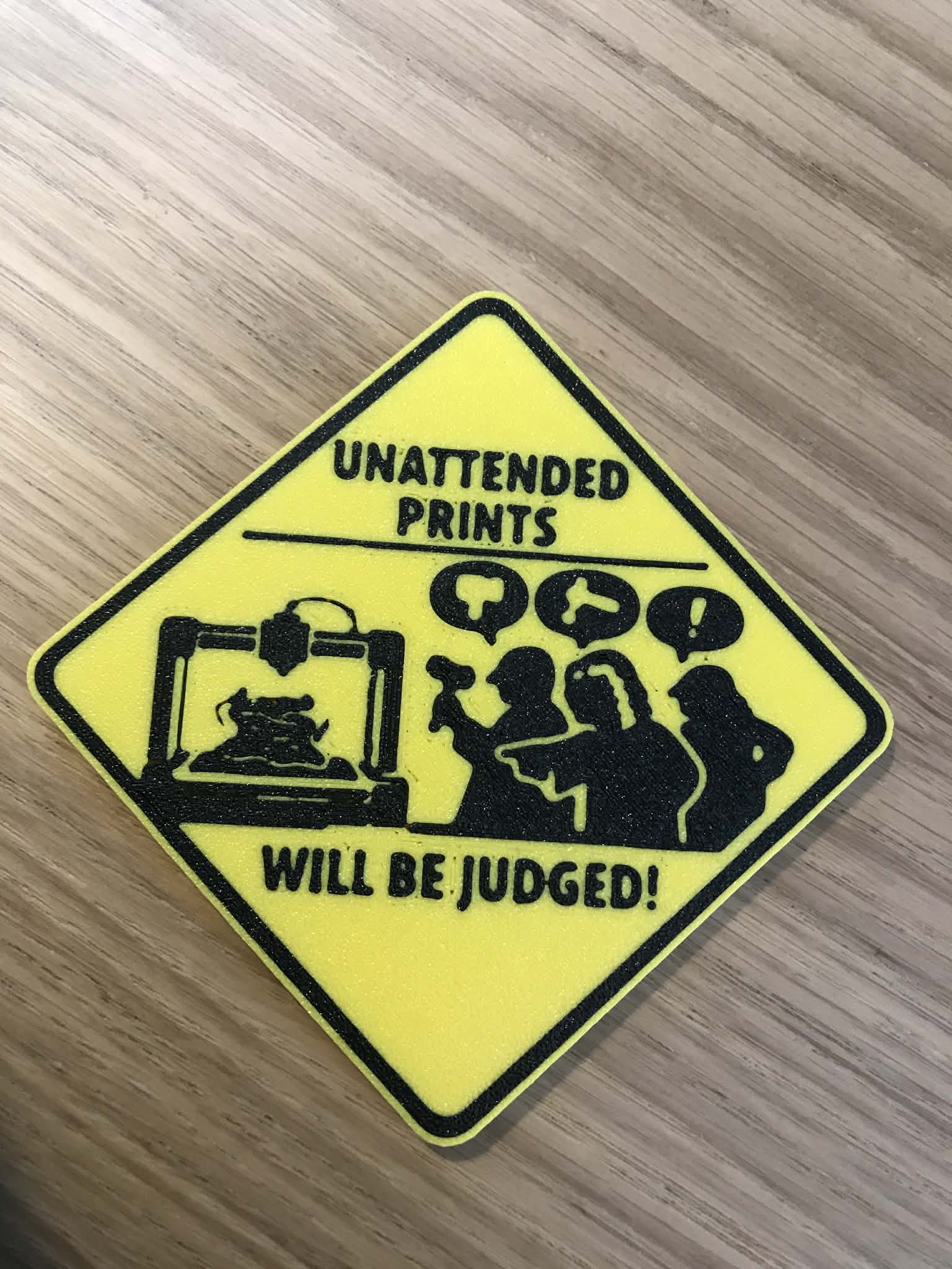 unattended prints will be juged_Extrusion
