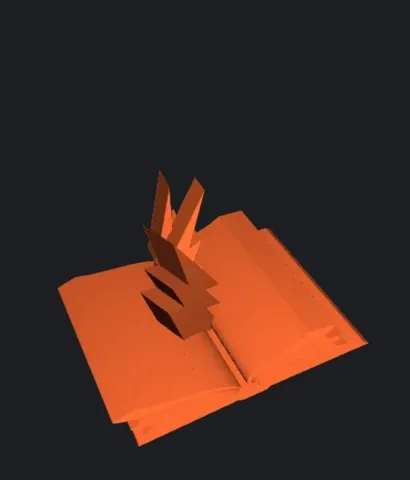 Book with lightning