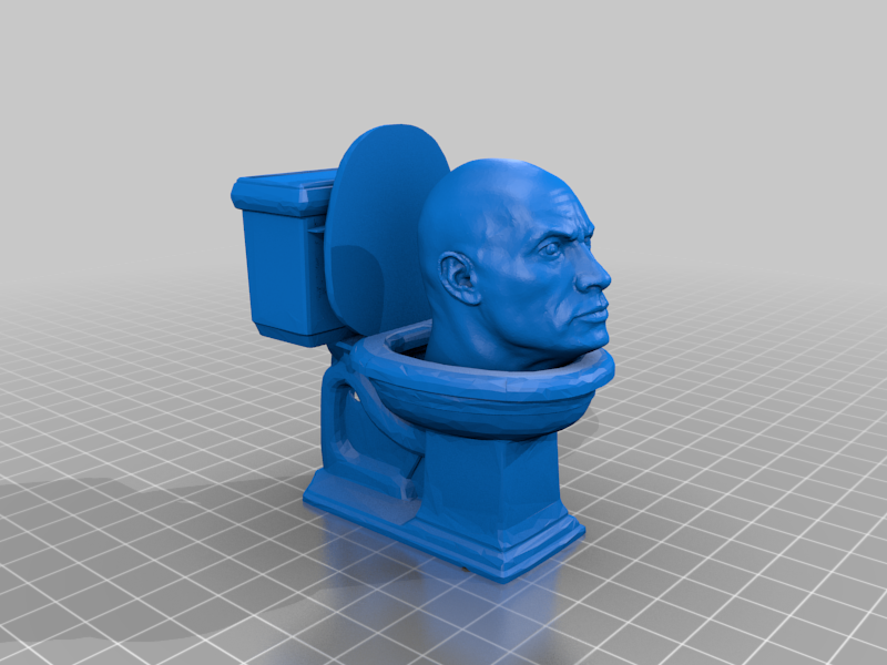 The rock Skipidi Toilet by Duckydude8 | Download free STL model ...