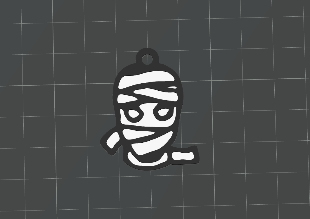 Mummy face earring by wallysf | Download free STL model | Printables.com