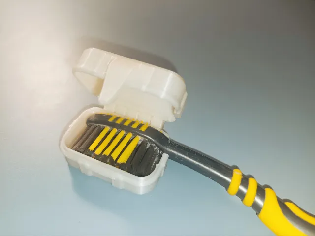 Print-in-place Toothbrush Travel Case Close-Fitting