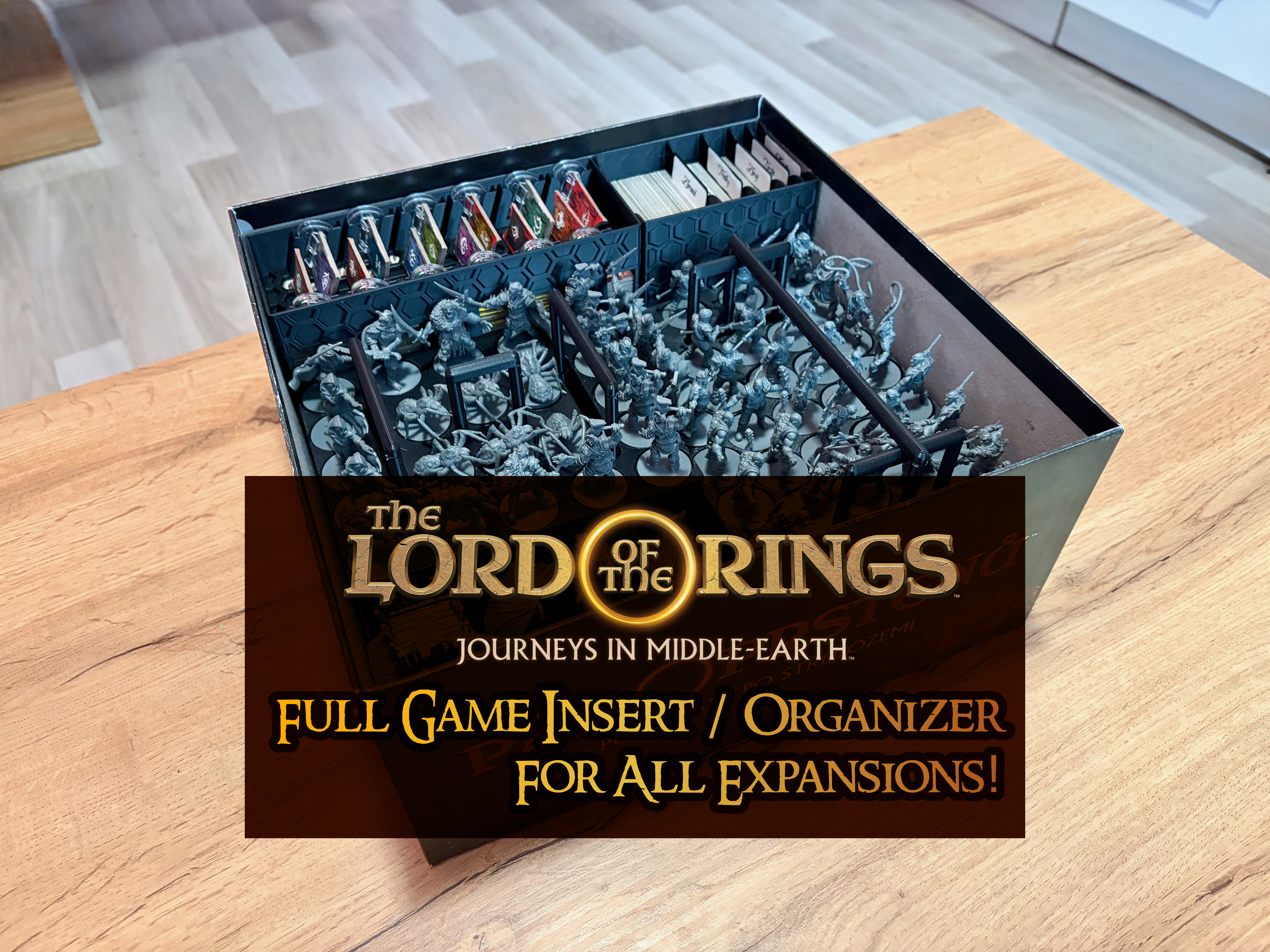[FULL GAME] LOTR: Journeys in Middle-earth – Organizer / Insert (All Expansions)