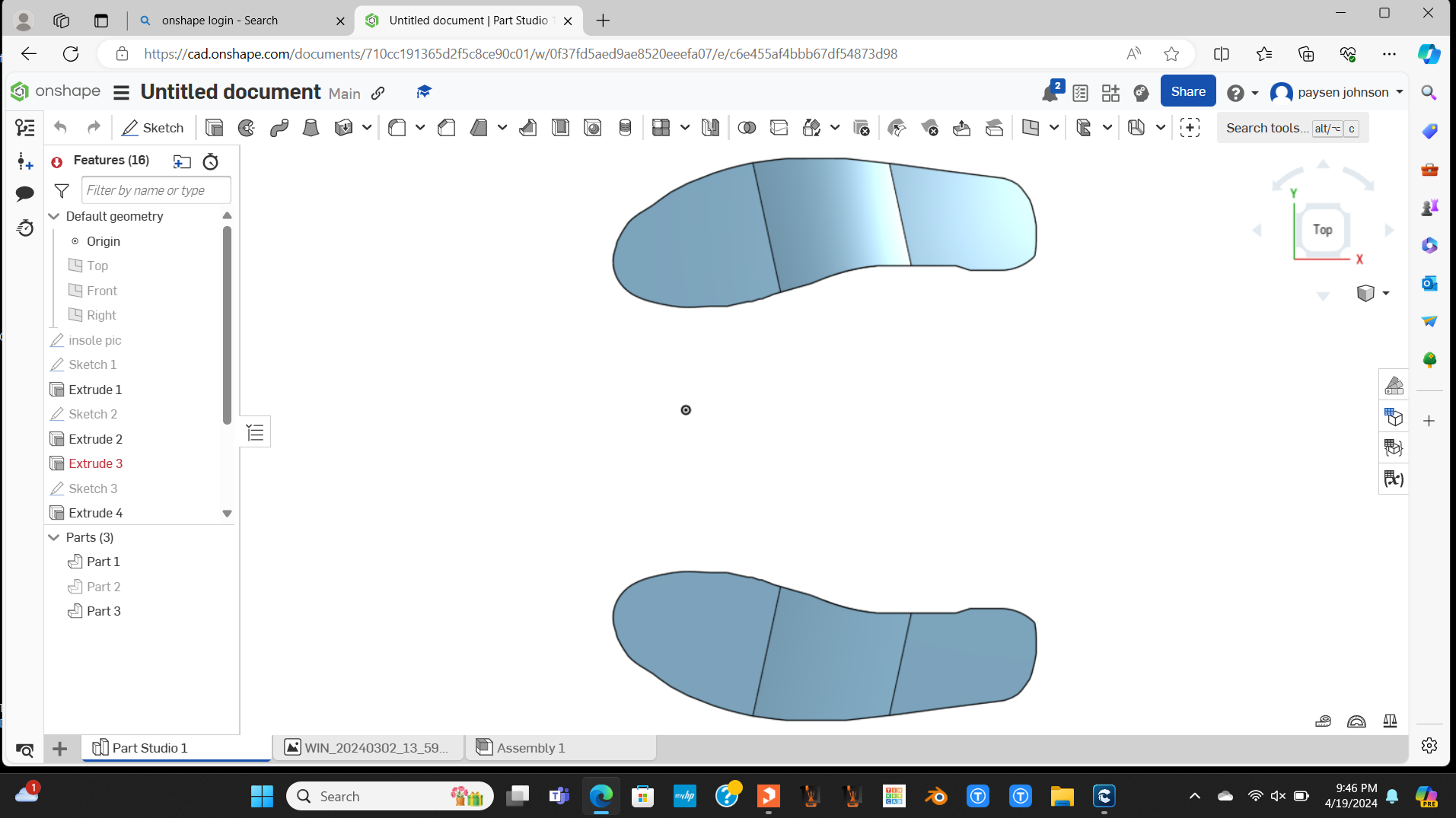 Shoe insole by paysen johnson | Download free STL model | Printables.com