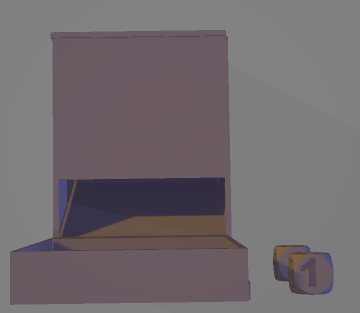 basic dice tower (included replacement dice)