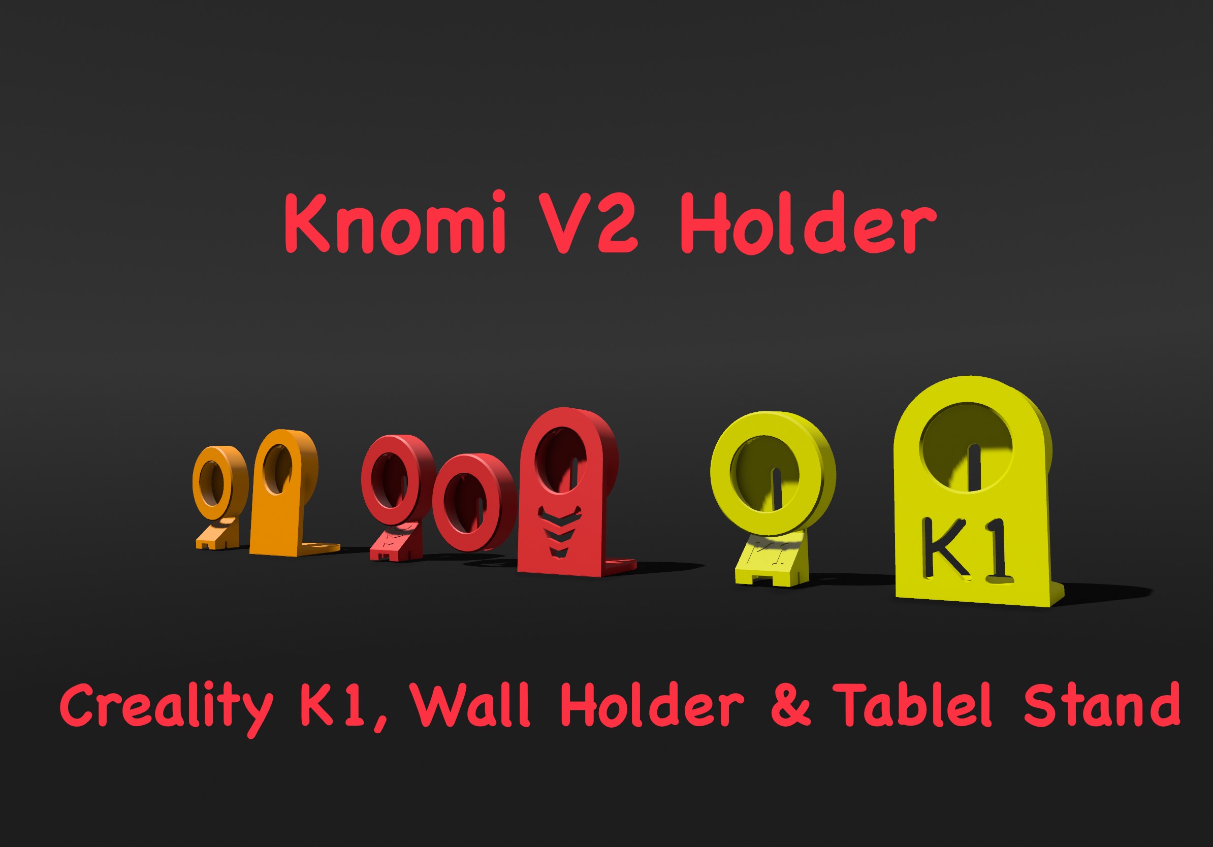 Knomi V2 - Creality K1 - Wall Holder - Table Stand