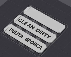 Dishwasher Indicator - Blank template + ITA