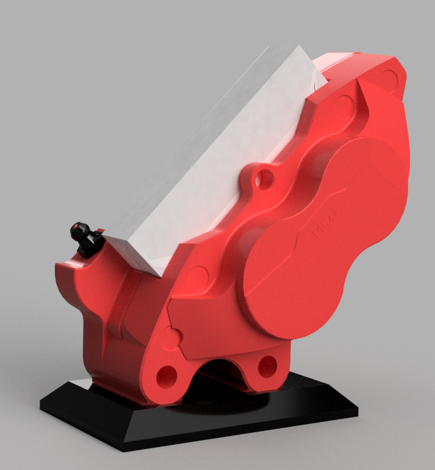 Brembo Caliper Business Card Holder by LemonArts | Download free STL ...