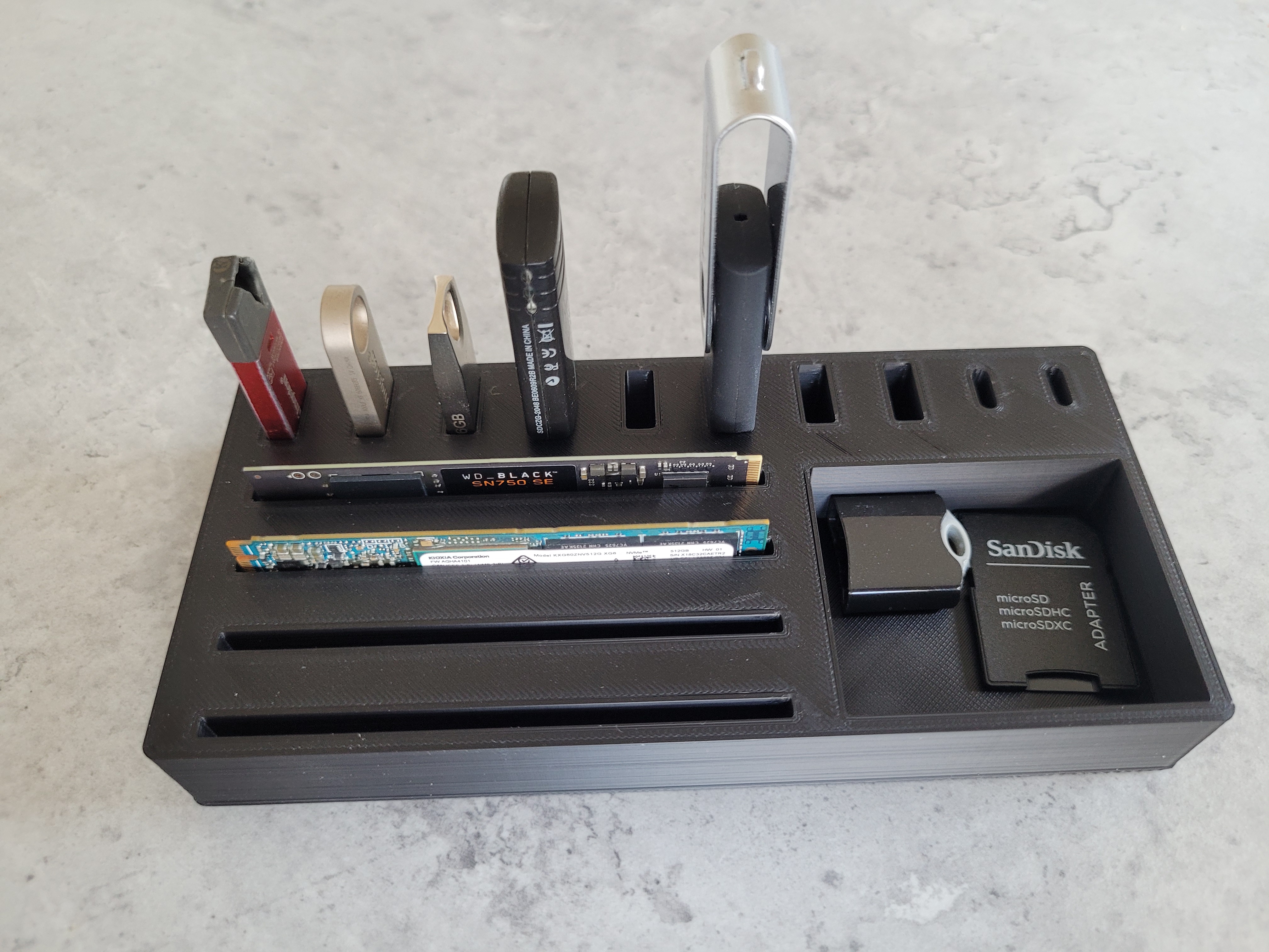 USB and M.2 storage