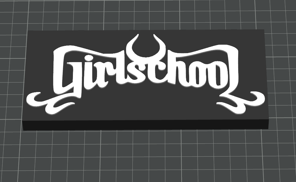 Girl School 80s band sign