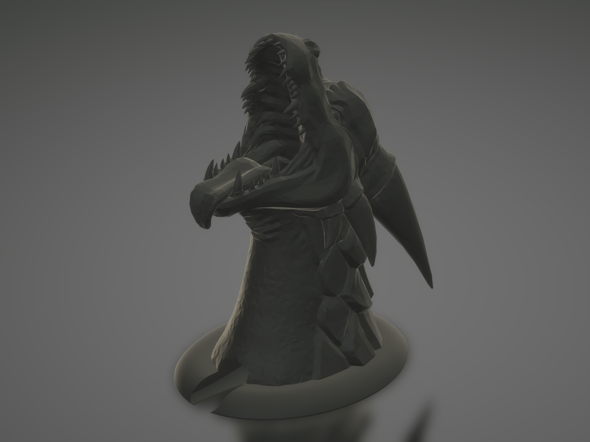 Miniatura 5 do modelo 3D Dragon Head Dice Tower