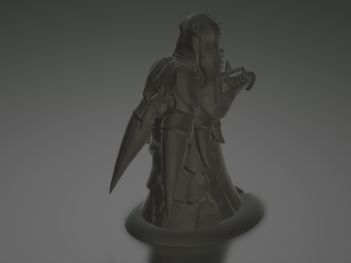 Miniatura 6 do modelo 3D Dragon Head Dice Tower