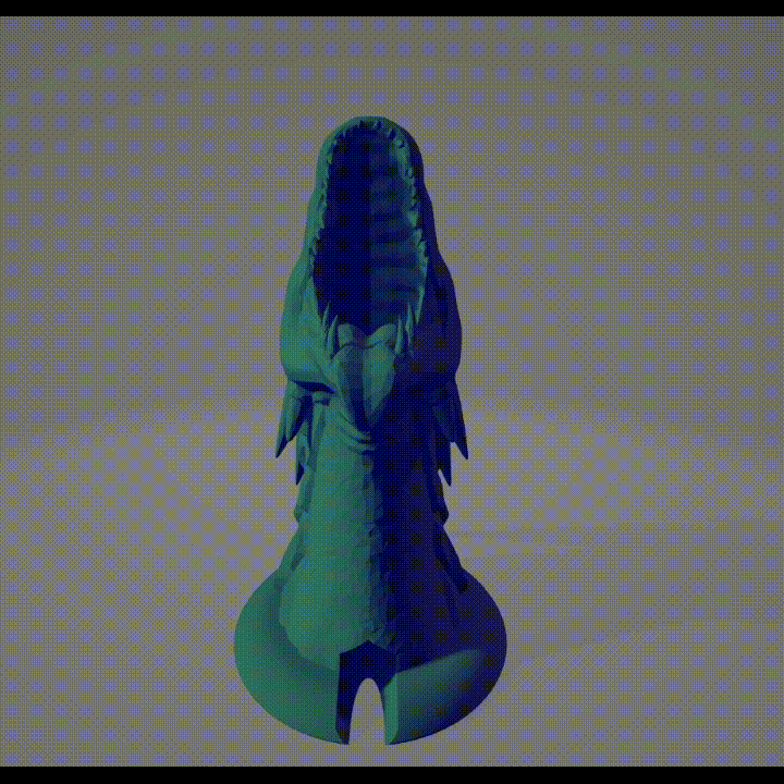 Miniatura 2 do modelo 3D Dragon Head Dice Tower