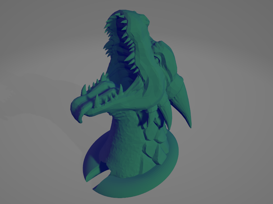 Miniatura 4 do modelo 3D Dragon Head Dice Tower