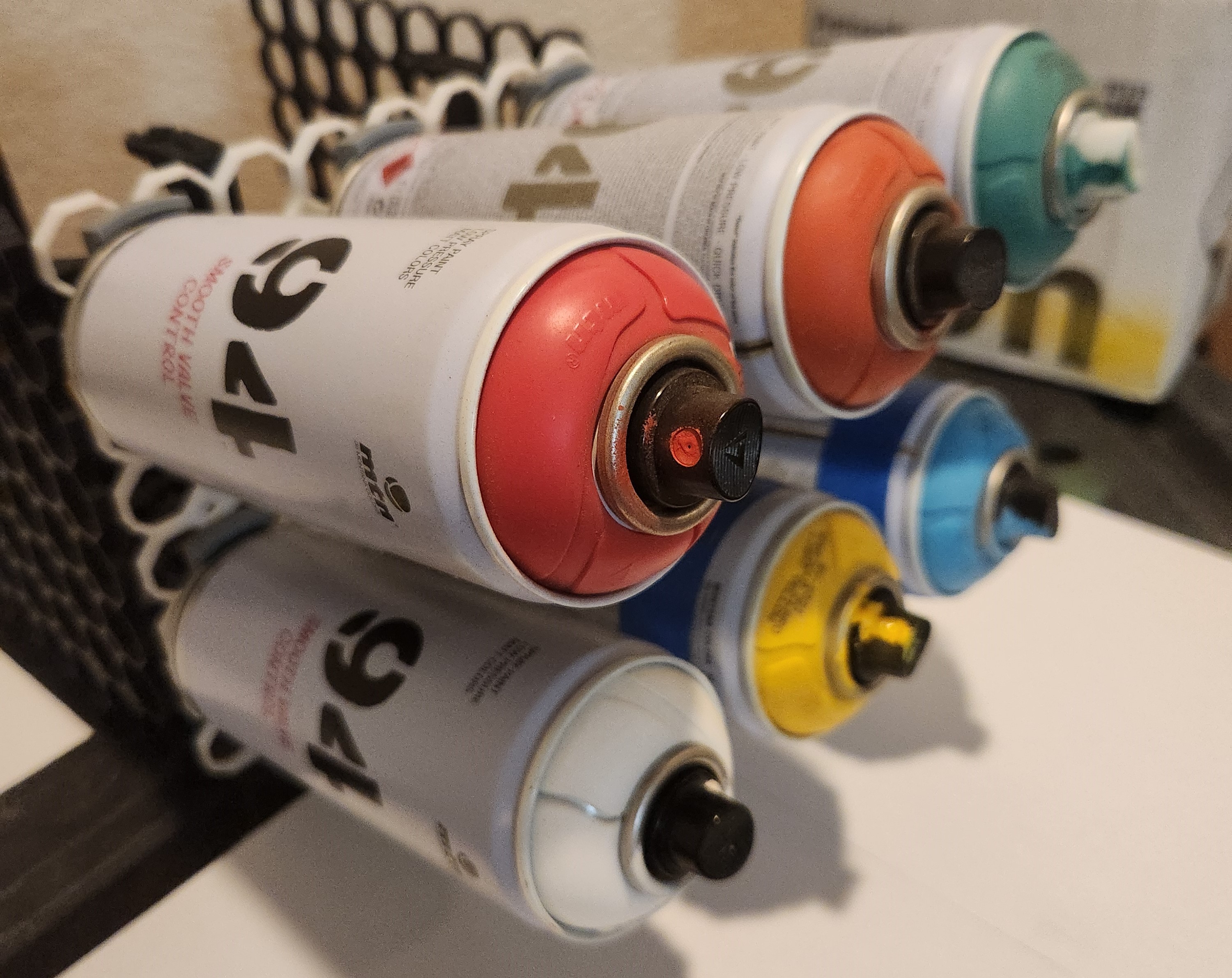 Multiboard Spray Paint Can Holder