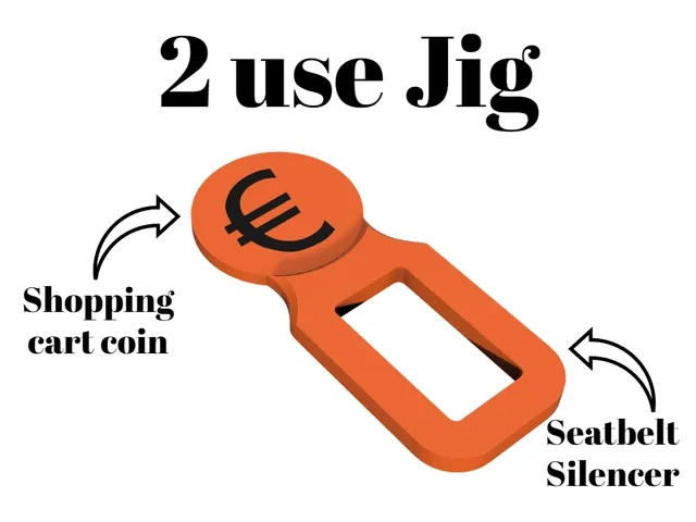 Jig Double use - Seat belt silencer - Cart coin