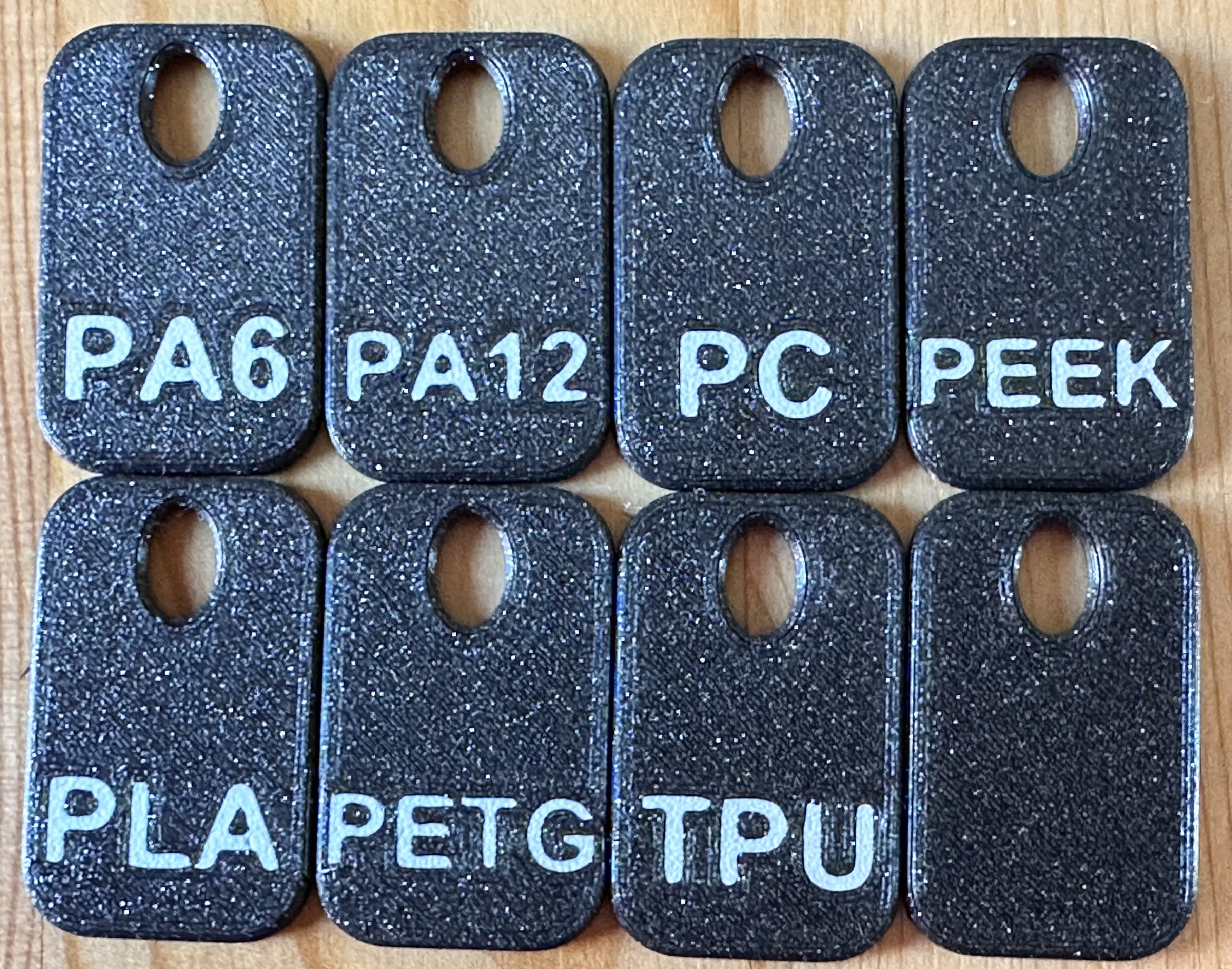 Anti-Tangle Spool Tags - Tangle Free: Keep spools neatly wound and know the filament type at the same time.
