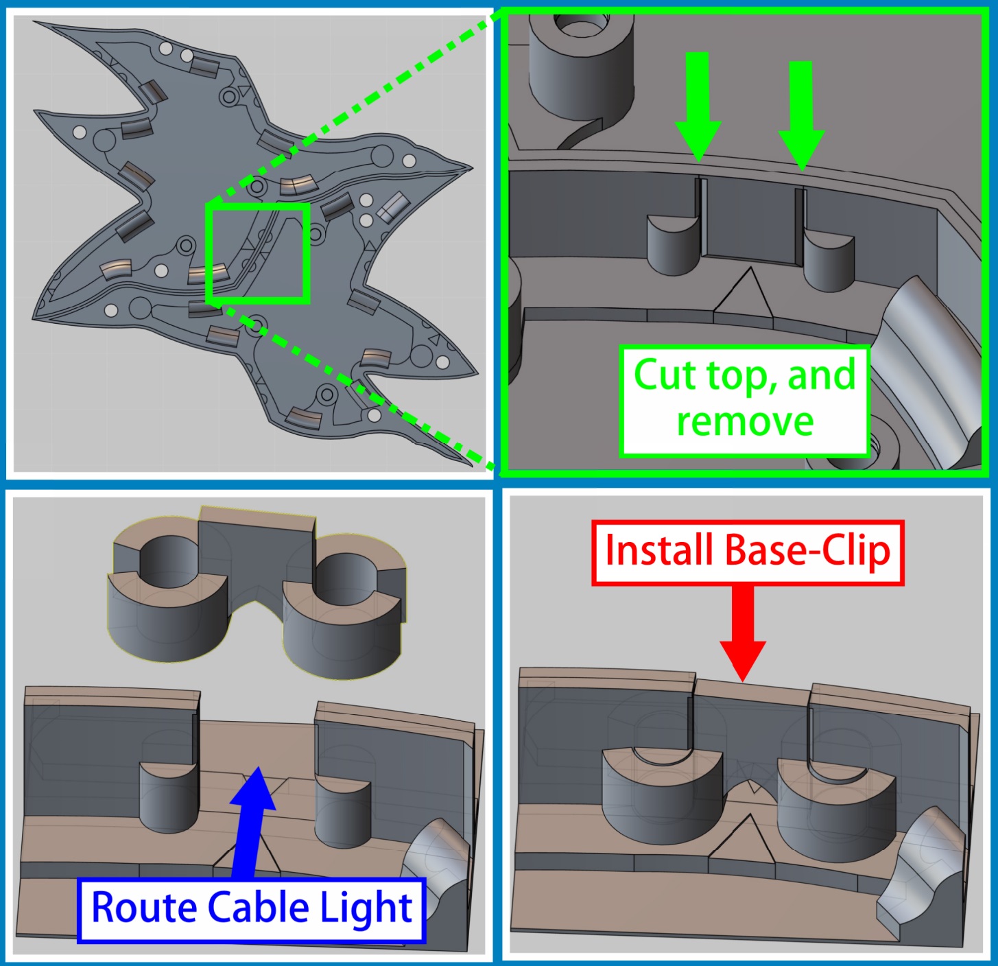 3D-MCEscher Bird Pattern Wall Lights — miniatura 7