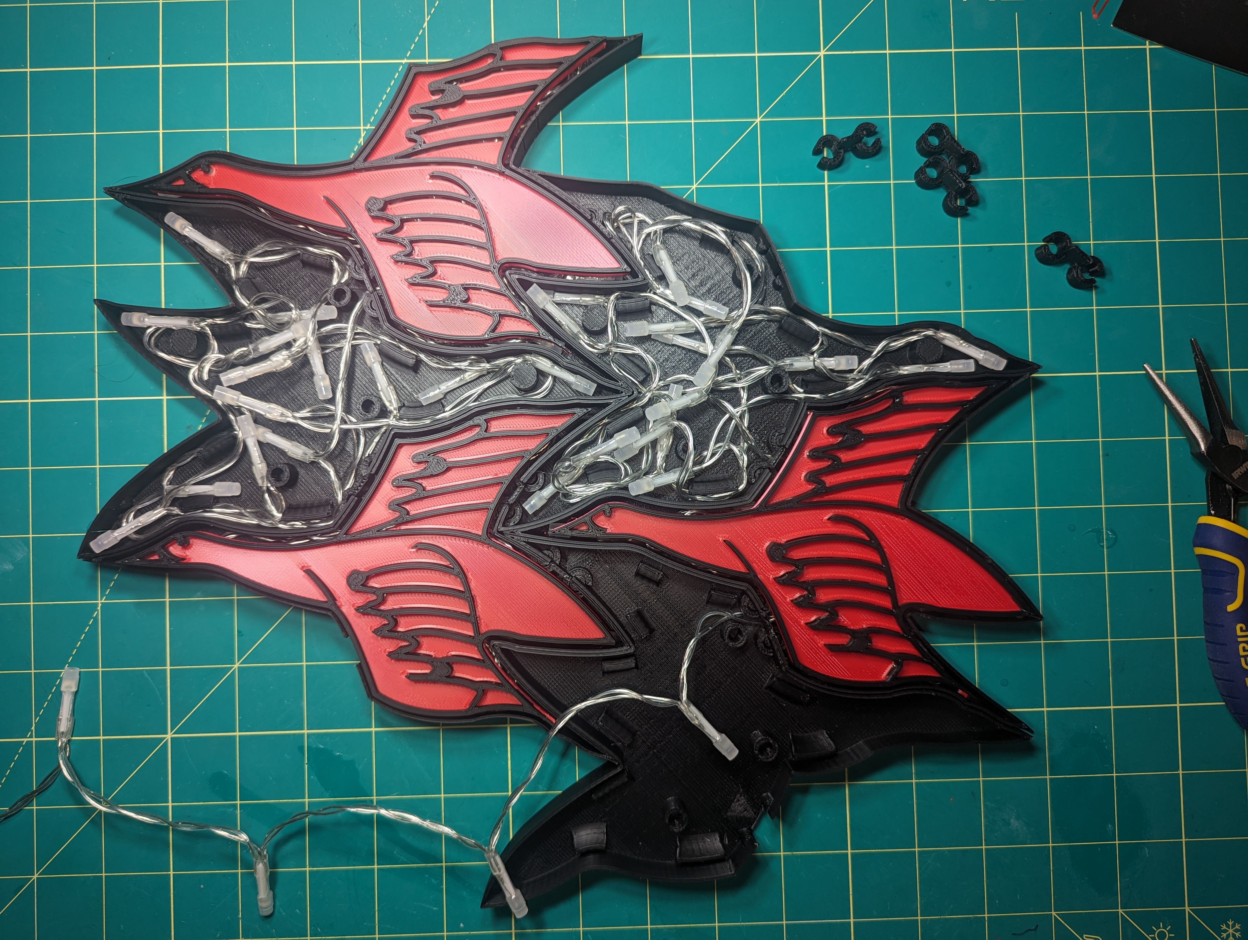 3D-MCEscher Bird Pattern Wall Lights — miniatura 11