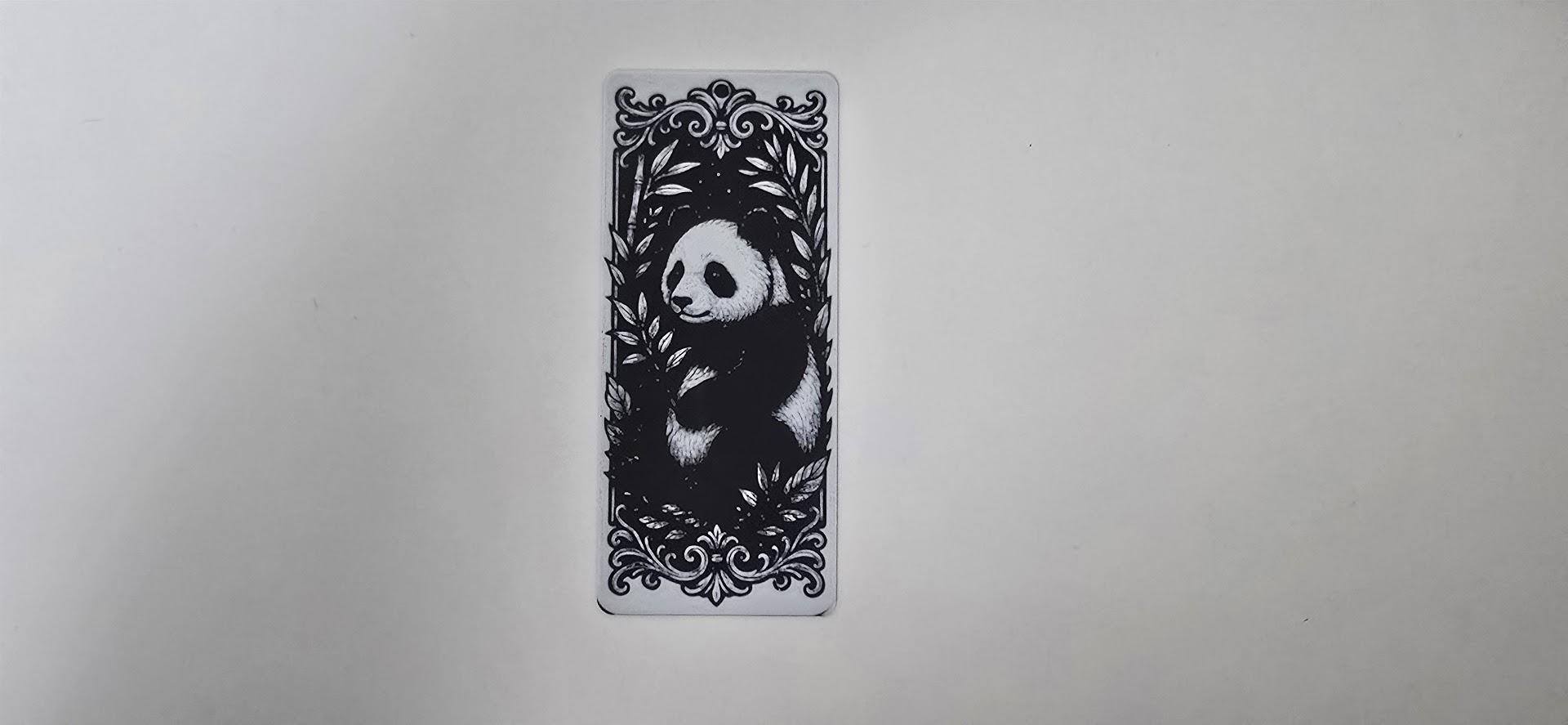 Gentle Panda Bear Forest Bookmark