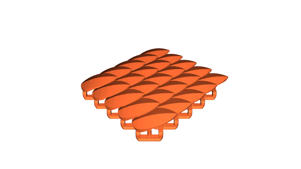 Dragon Scale Fabric by ftobler | Download free STL model