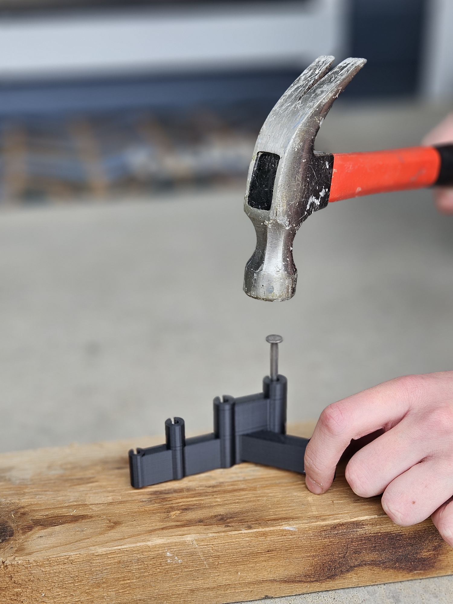 Finger Saver for Hammer and Nail