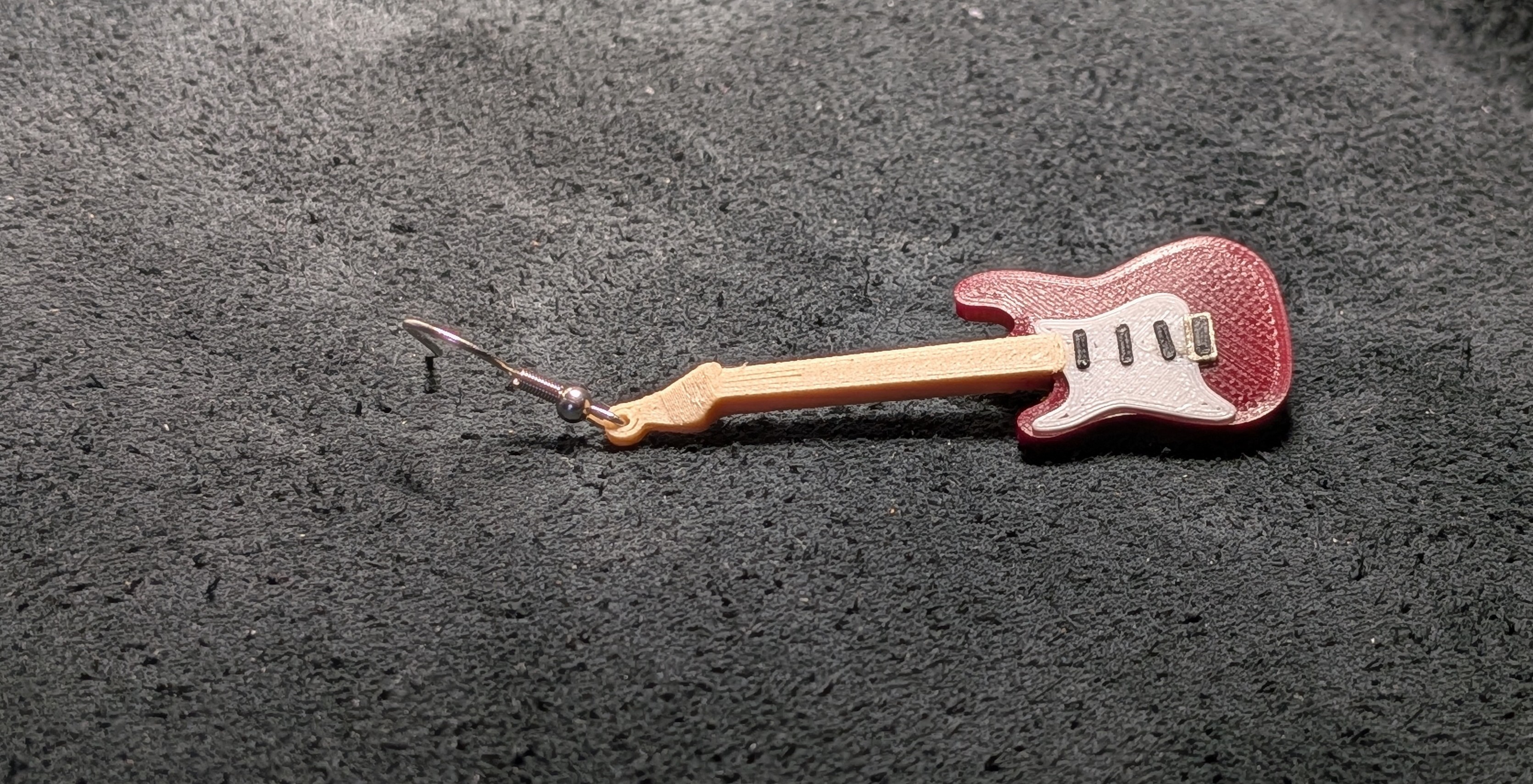 Fender Stratocaster inspired Earrings