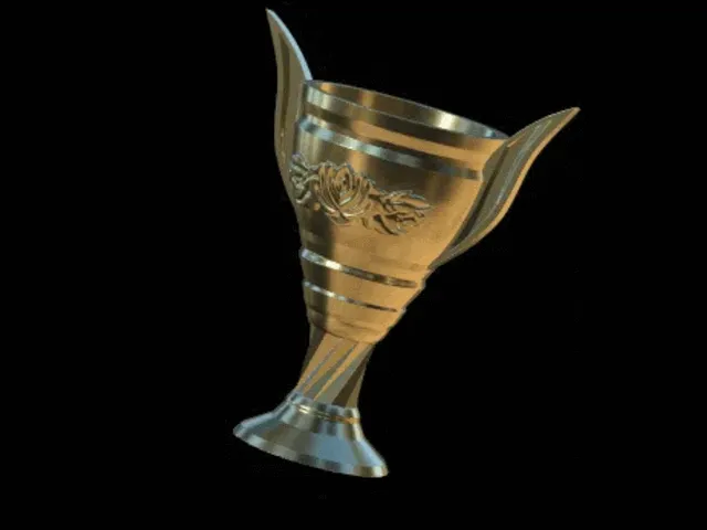 winged trophy / cup