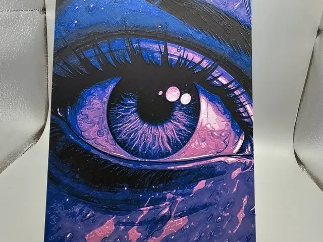 Girl's eye HueForge
