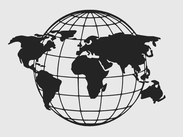 World map - globus - wall art