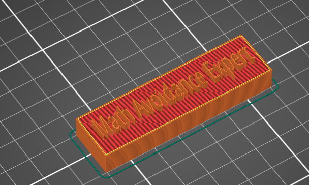 Math Avoidance Expert nametag