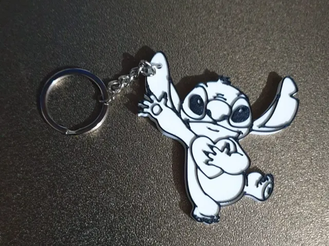 Keychain Stitch Black and White