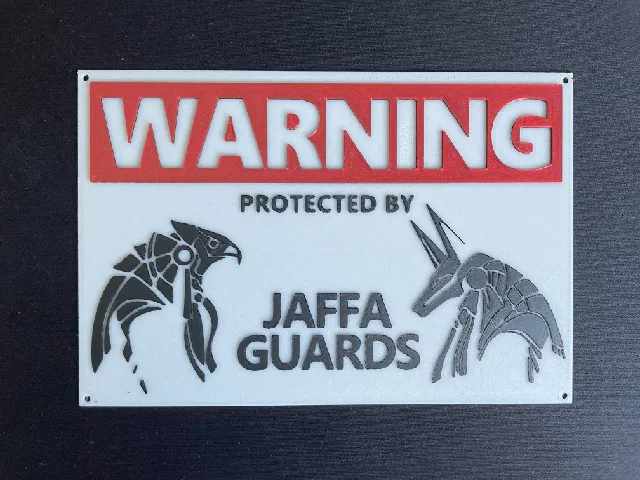 Jaffa Guards Parody Sign