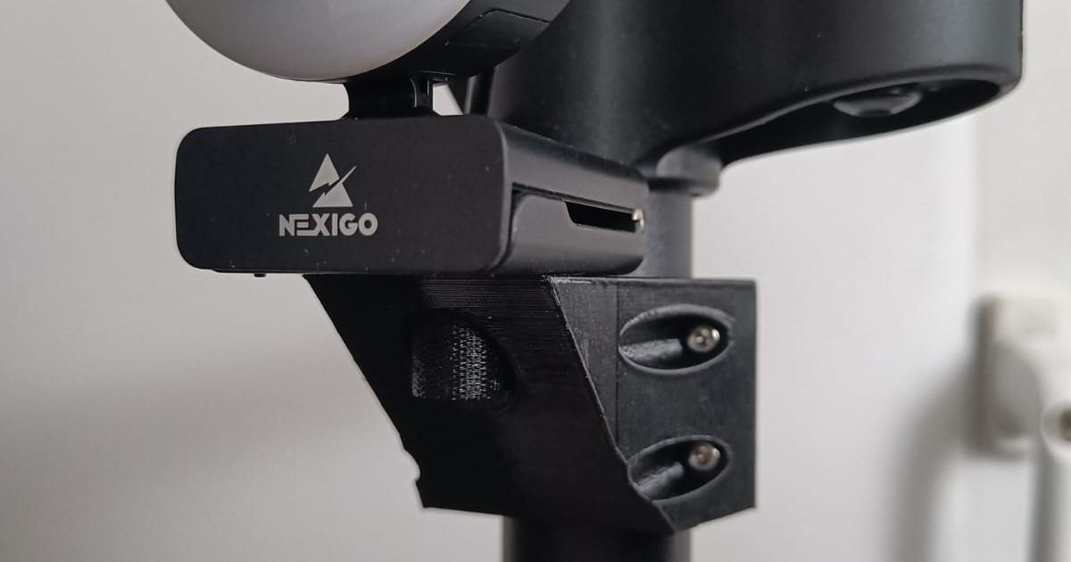 webcam pole mount by Hundehirn Download free STL model