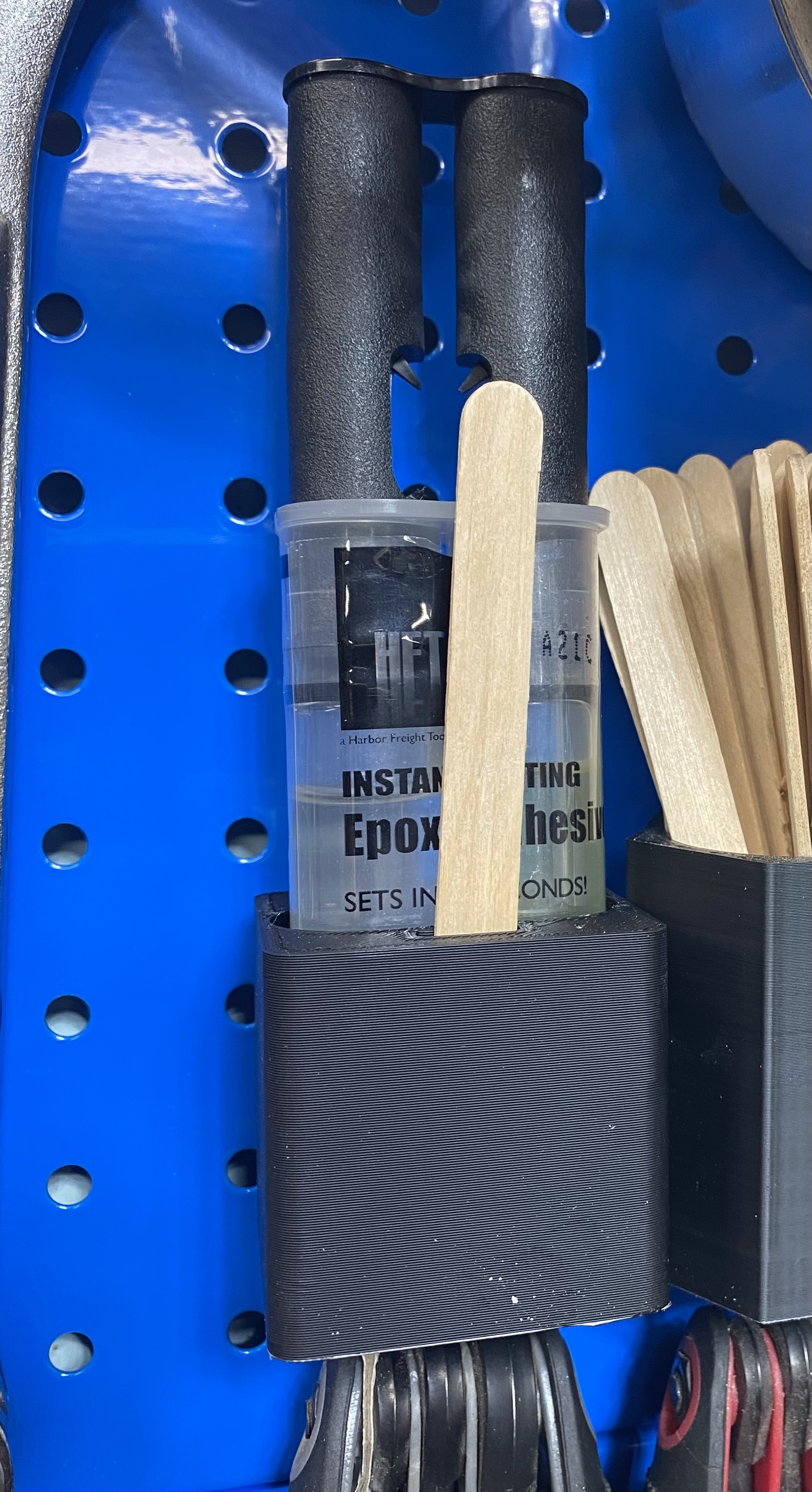 Pegboard (sy's system) harbor freight epoxy holder by QuietMike