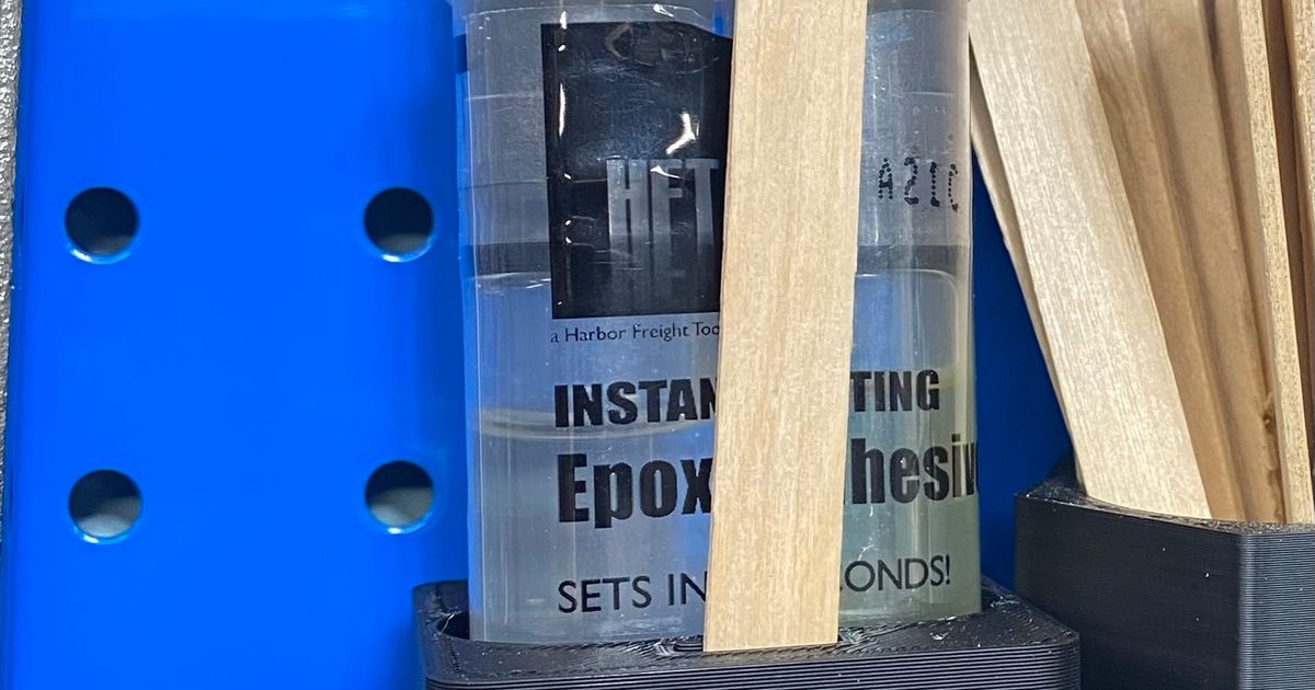 Pegboard (sy's system) harbor freight epoxy holder by QuietMike