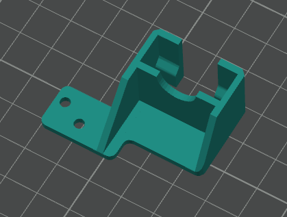 No logo - Ender 3 v3 KE Vibration Sensor Mount 3D model thumbnail